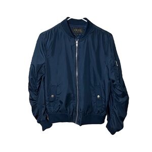 INSO collection blue windbreaker jacket